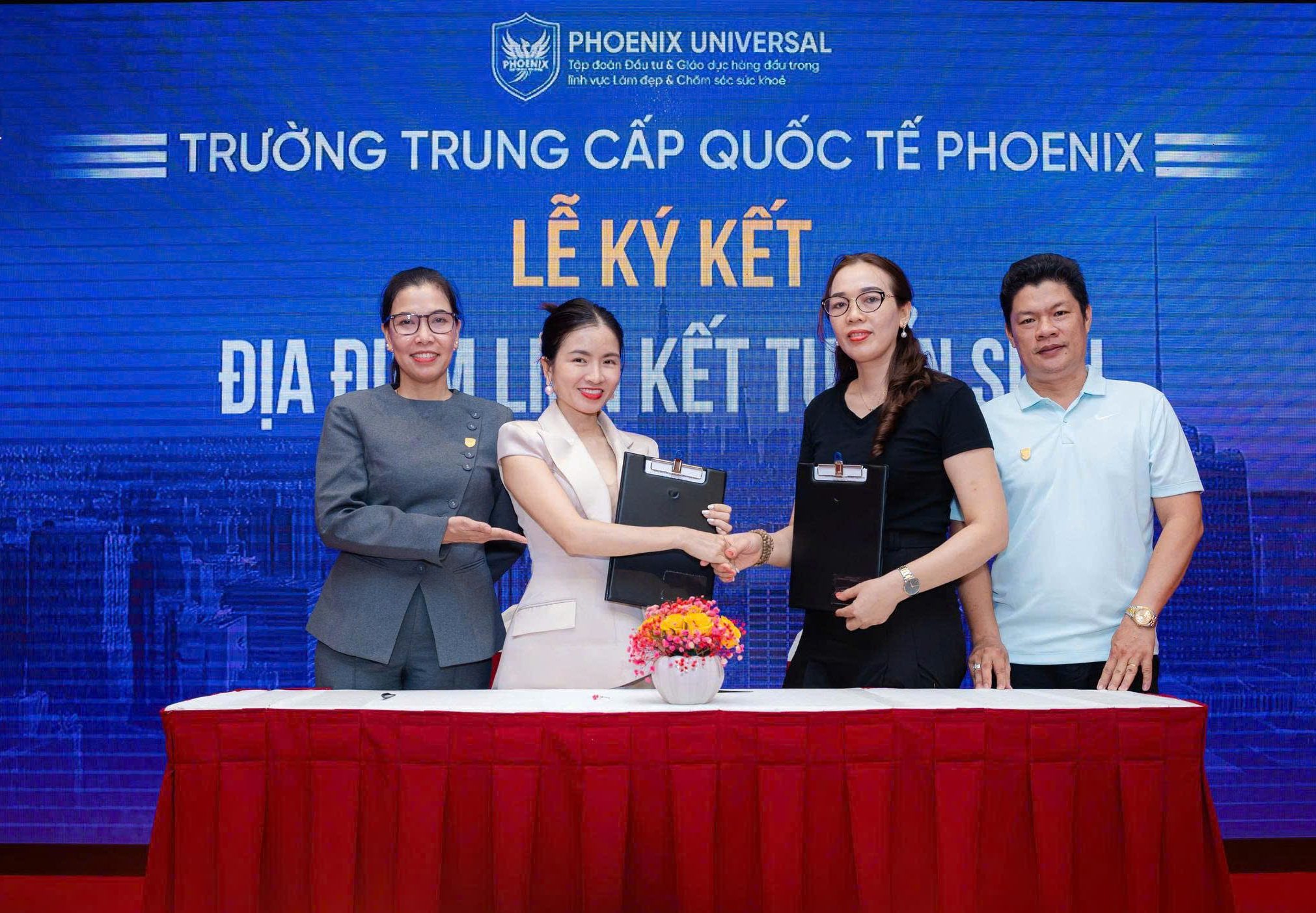 TRƯỜNG TRUNG CẤP QUỐC TẾ PHOENIX CHÚC MỪNG ĐỊA ĐIỂM QUỲNH TRÂM BEAUTY CHÍNH THỨC TRỞ THÀNH ĐIỂM LIÊN KẾT TUYỂN SINH