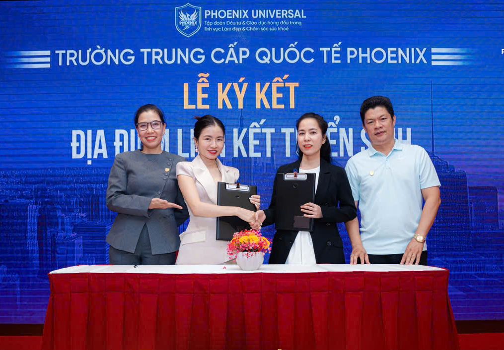 TRƯỜNG TRUNG CẤP QUỐC TẾ PHOENIX CHÚC MỪNG ĐỊA ĐIỂM THẨM MỸ DUYÊN DÁNG CHÍNH THỨC TRỞ THÀNH ĐIỂM LIÊN KẾT TUYỂN SINH