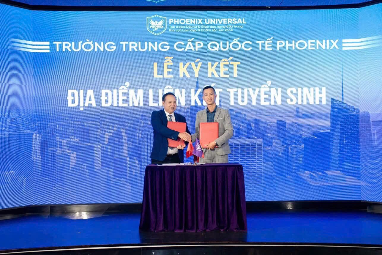 TRƯỜNG TRUNG CẤP QUỐC TẾ PHOENIX CHÚC MỪNG ĐỊA ĐIỂM MC BEAUTY CENTER CHÍNH THỨC TRỞ THÀNH ĐIỂM LIÊN KẾT TUYỂN SINH