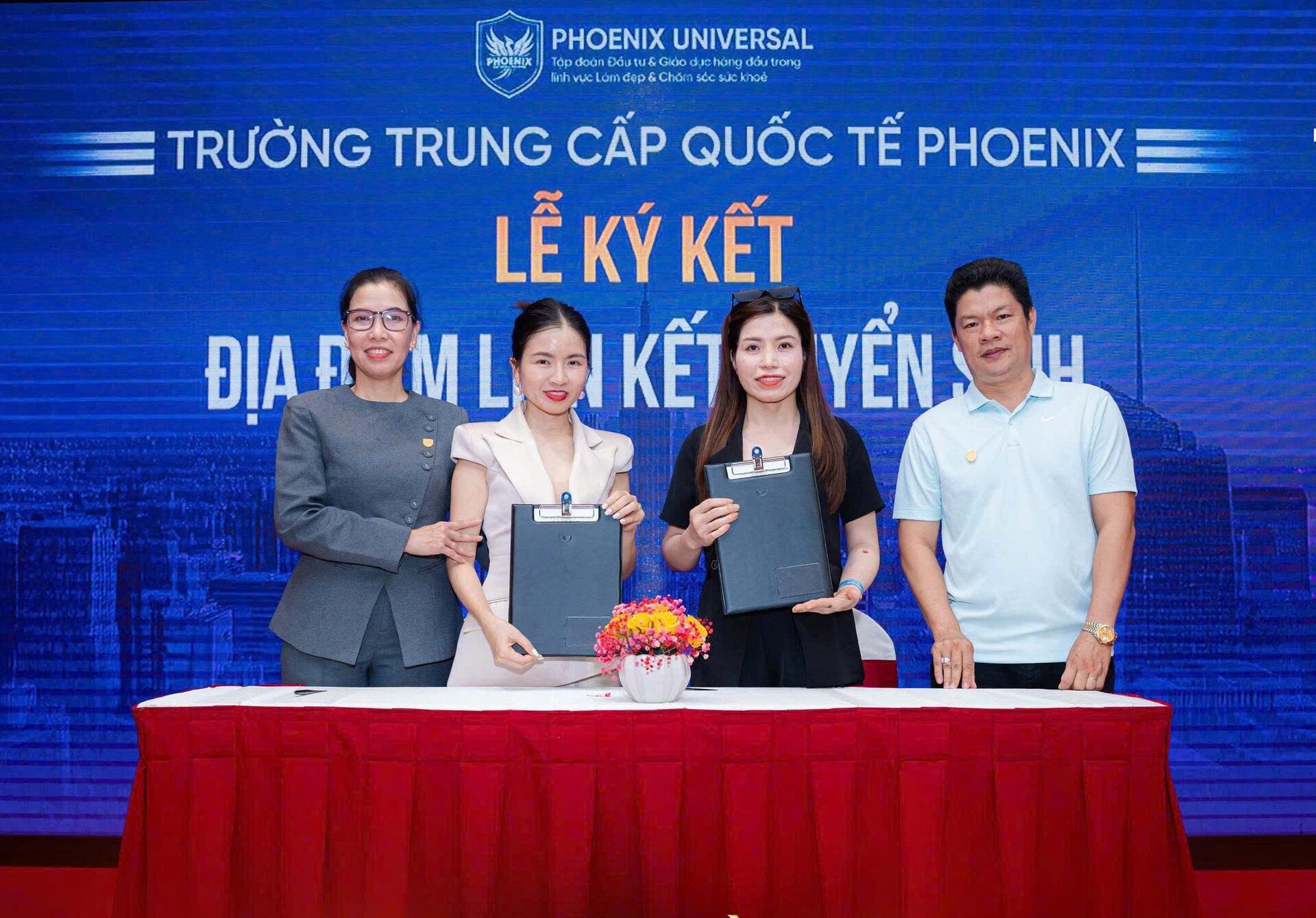 TRƯỜNG TRUNG CẤP QUỐC TẾ PHOENIX CHÚC MỪNG ĐỊA ĐIỂM HANA BEAUTY SPA CHÍNH THỨC TRỞ THÀNH ĐIỂM LIÊN KẾT TUYỂN SINH
