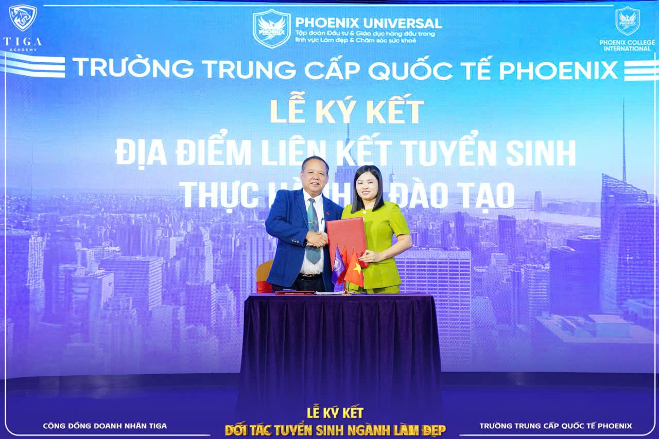 CÔNG TY TNHH HANHALI – TRƯỜNG TRUNG CẤP QUỐC TẾ PHOENIX CHÚC MỪNG CÔNG TY TNHH HANHALI CHÍNH THỨC TRỞ THÀNH ĐIỂM LIÊN KẾT TUYỂN SINH